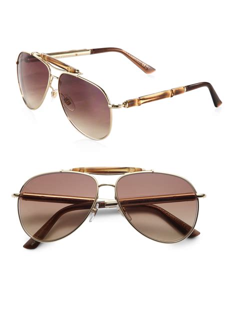 gucci gold aviator eyeglasses|gucci eyewear aviator frame sunglasses.